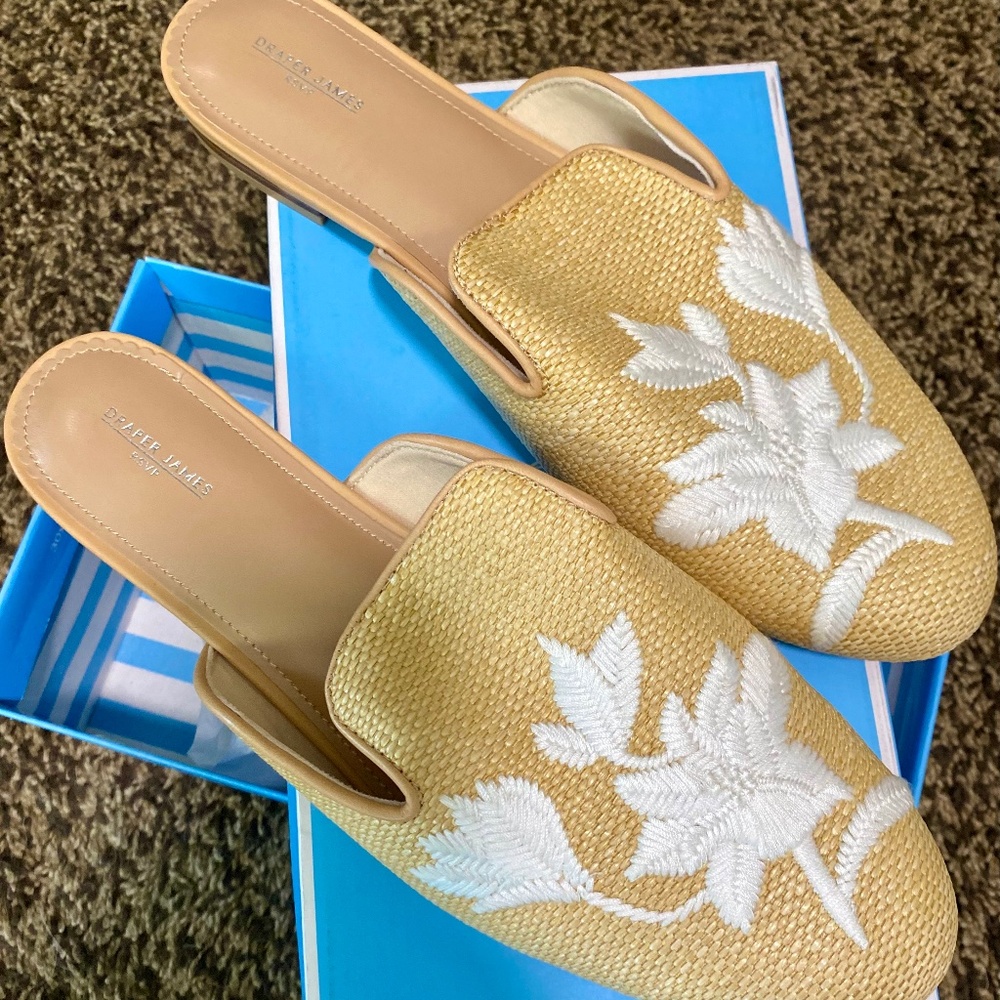 New Natural and white mules